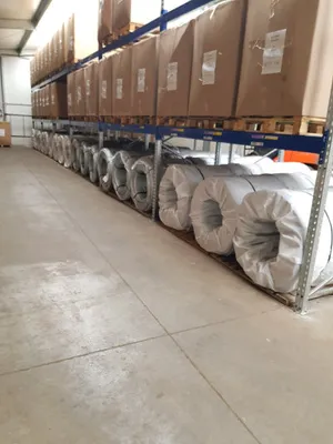 metal wires in warehouse